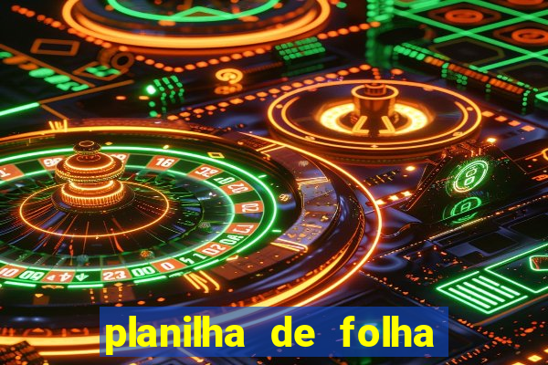 planilha de folha de pagamento